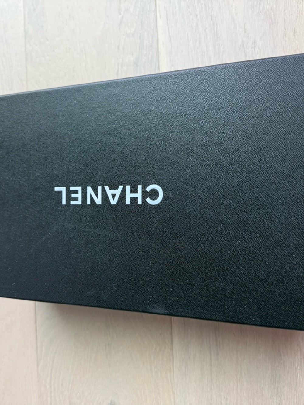 CHANEL Quilted light grey Leather Loafers with Black Trim EUR37/US6.5 - Picture 7 of 7